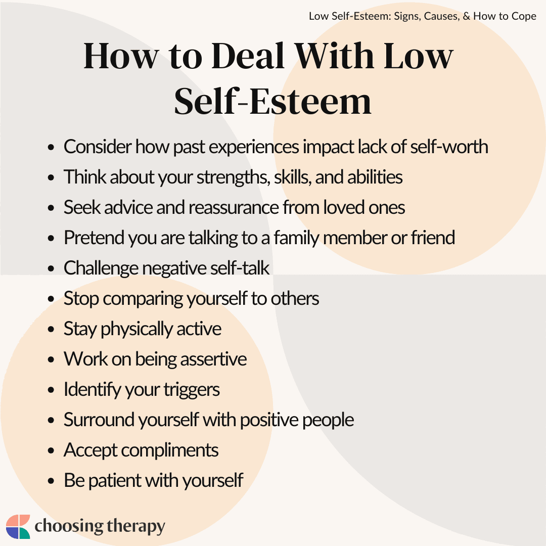 Low Self Esteem Signs, Causes, & How to Cope   ChoosingTherapy.com